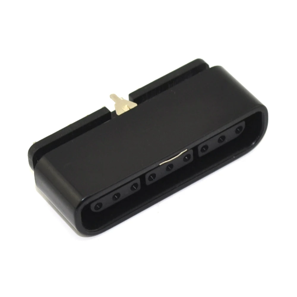 2 uds negro 9 pines 180 disgree conector hembra controlador de juego ranura para consola PS2 para accesorios playstation 2