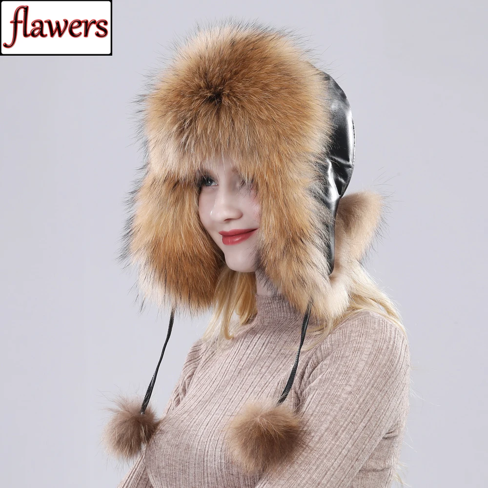 

2024 Hot Sale Winter Lady Real Fox Fur Hat 100% Natural Soft Genuine Fox Fur Cap New Women Fashion Casual Warm Real Leather Caps