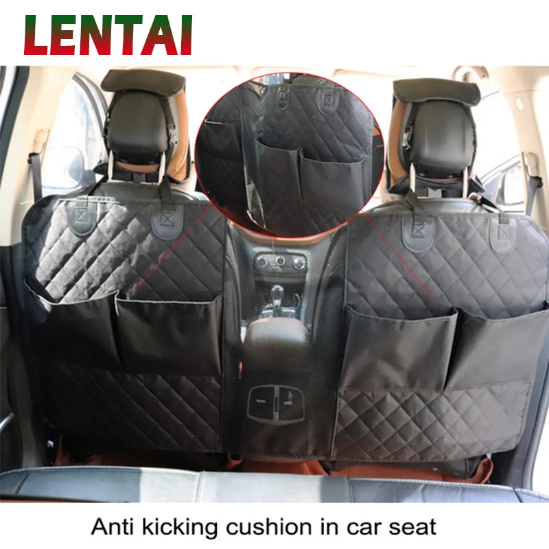 LENTAI For Ford focus 2 mk2 fiesta ranger mondeo mk4 Saab Lifan Car Seat Back Protector Cover Dog Cat Anti Kick Mat Storage Bag