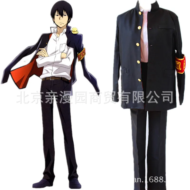 

99 Katekyo Hitman Reborn Косплей Костюм Hibari Kyoya 2-й косплей с галстуком Любой размер 11