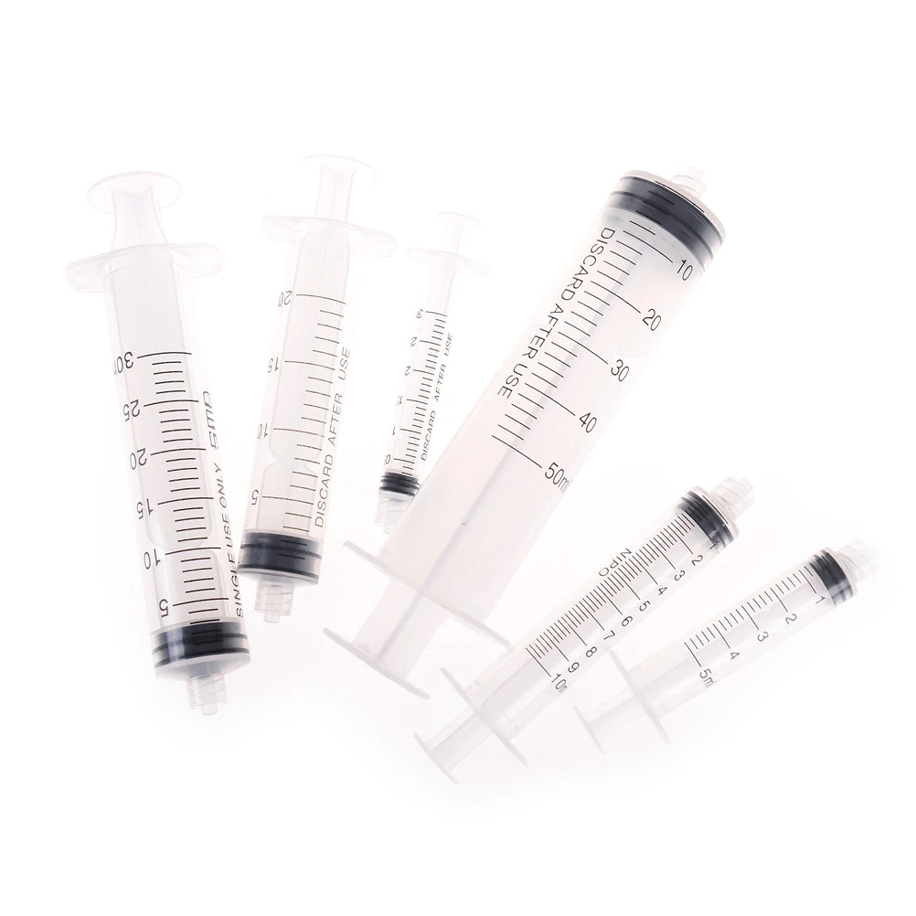 3ML 5ML 10ML 20ML 30ML 50ML Refilled Industrial Syringe Tube Thread Needle Screw Type Hand Push Glue Dispensing Syringe