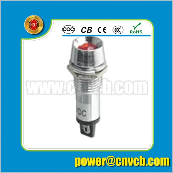 ZS142 10mm Chrome direction indicator light led indicator light 10mm indicator light