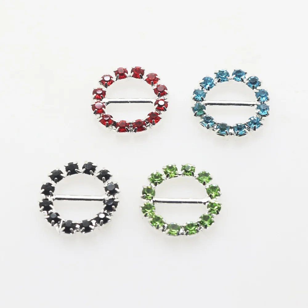 16mm 10Pcs/Set Variety color Crystal Rhinestone buttons Craft decorative Button Diy wedding Embellishment buckle