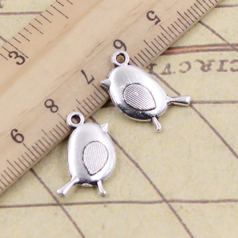 10pcs Charms Bird 20x13mm Tibetan Bronze Silver Color Pendants Antique Jewelry Making DIY Handmade Craft