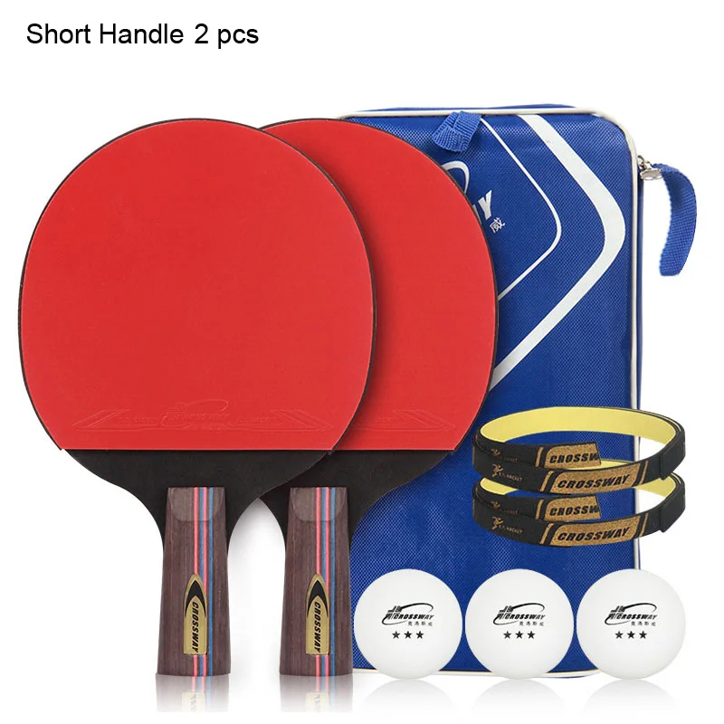 Crossway 1100 Table Tennis Paddle 2 pcs/set Ping Pong Paddle Racket And Pingpong Ball Set