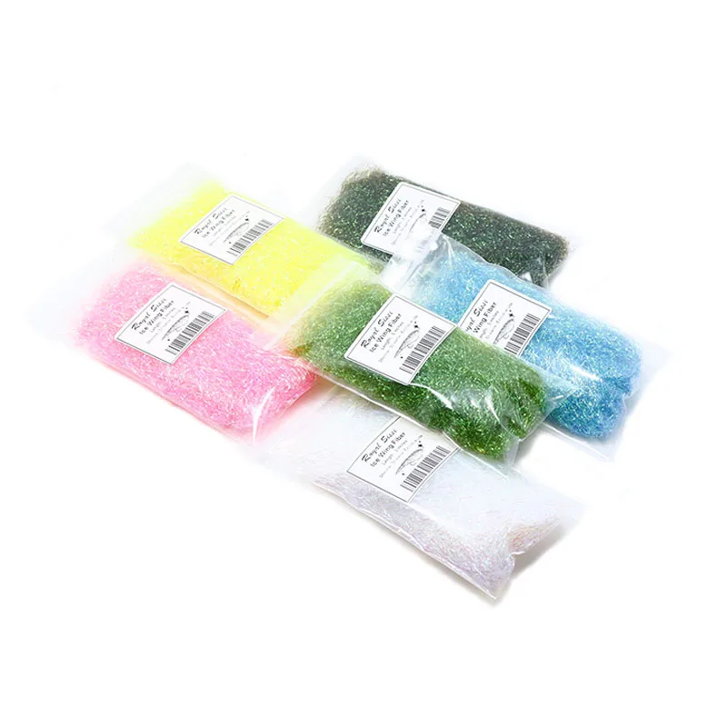 7optional colors 5inches long fly tying materials ice wing synthetic fiber ice dub for nymph scuds sparkle body living fibers