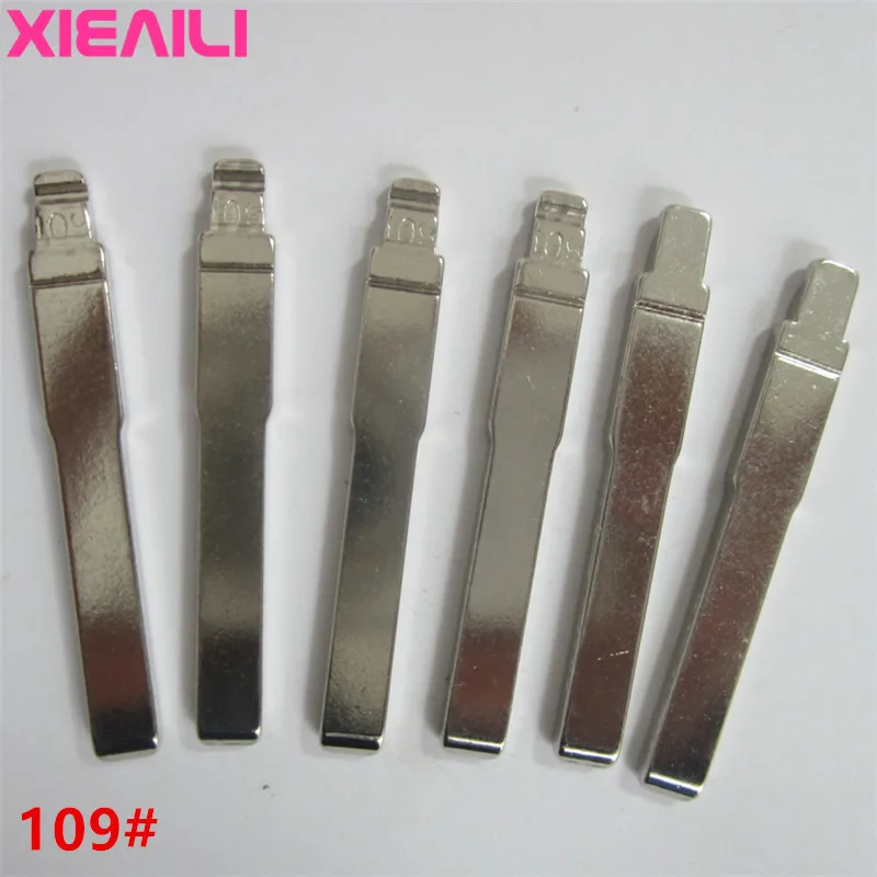 

XIEAILI 50pcs/lot For 109# Blank Uncut Key Blade For Ford Mondeo/Focus S230