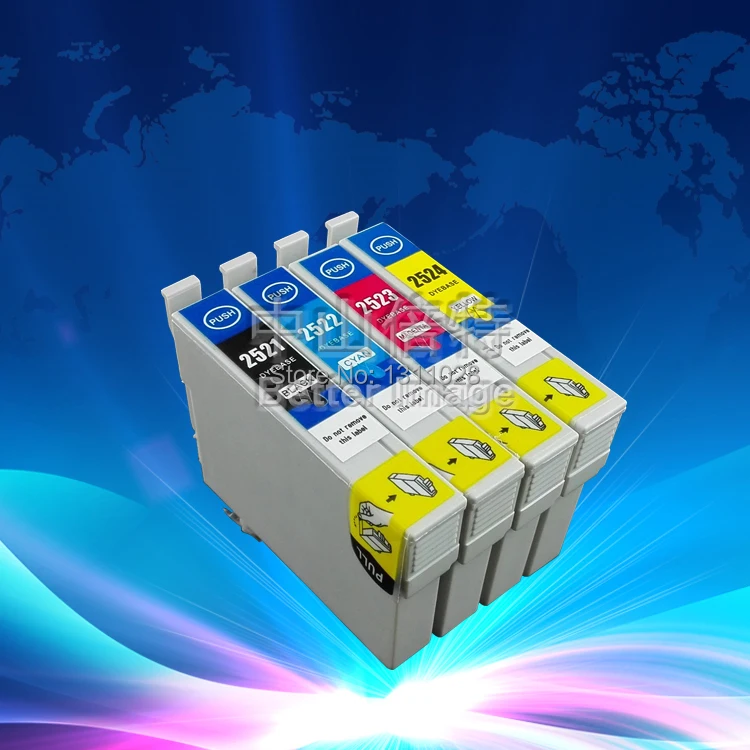 INK WAY 12 sets of T2521-T2524 compatibe inkjet cartridge for WF-3620 WF-3640 WF-7610 WF-7620 etc.