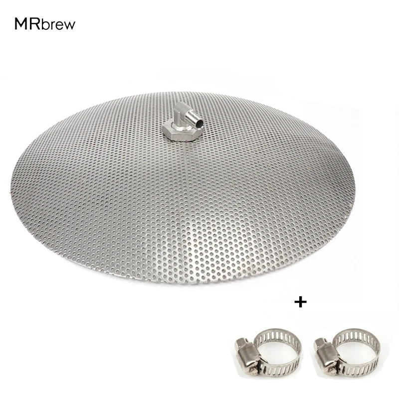 12\'\'(30.5cm) Stainless Steel False Bottom for Homebrew Pot - Converts Into a Mash Tun Homebrew Equipment Kettle 3/8\'\' Barb Tools