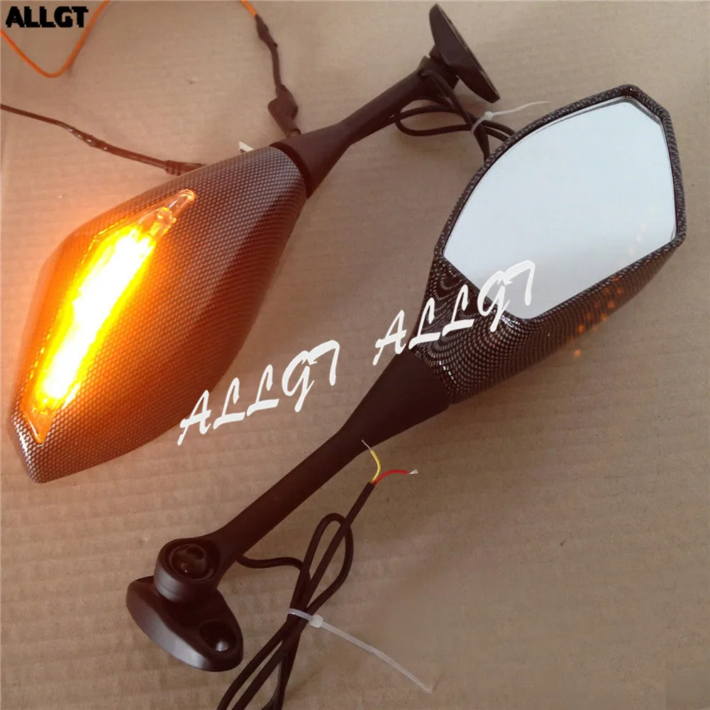 

Пара зеркал указателя поворота для 2003-2012 Honda CBR 600RR 2004-2007 CBR1000RR Carbon