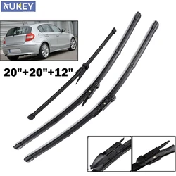 Xukey Wiper Blades For BMW 1 Series E81 E87 2004 2005 2006 2007 2008 2009 2010 Windshield Windscreen Wiper Front Rear Window