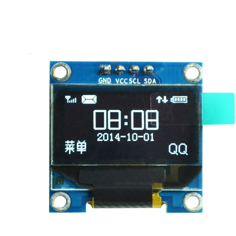 Modul Peraga OLED UNTUK Arduino 0.96 Inci Seri IIC Putih 128X64 I2C SSD1306 Papan Layar LCD GND VCC SCL SDA 0.96 "Oled I2C