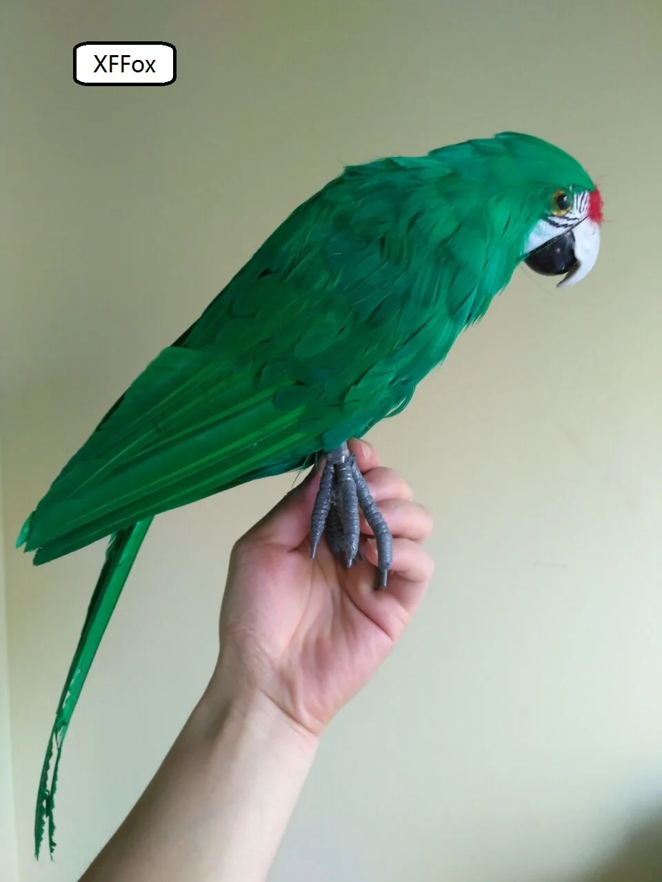 

big real life green parrot model foam&feather simulation little wings parrot bird gift about 45cm xf0177
