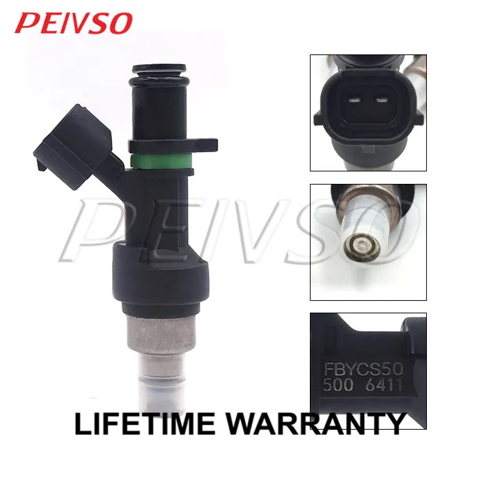 PEIVSO 6pcs FBYCS50 15710-66J00 Fuel Injector For Suzuki Grand Vitara Base Premium XSport Luxury V6 2.7L Green