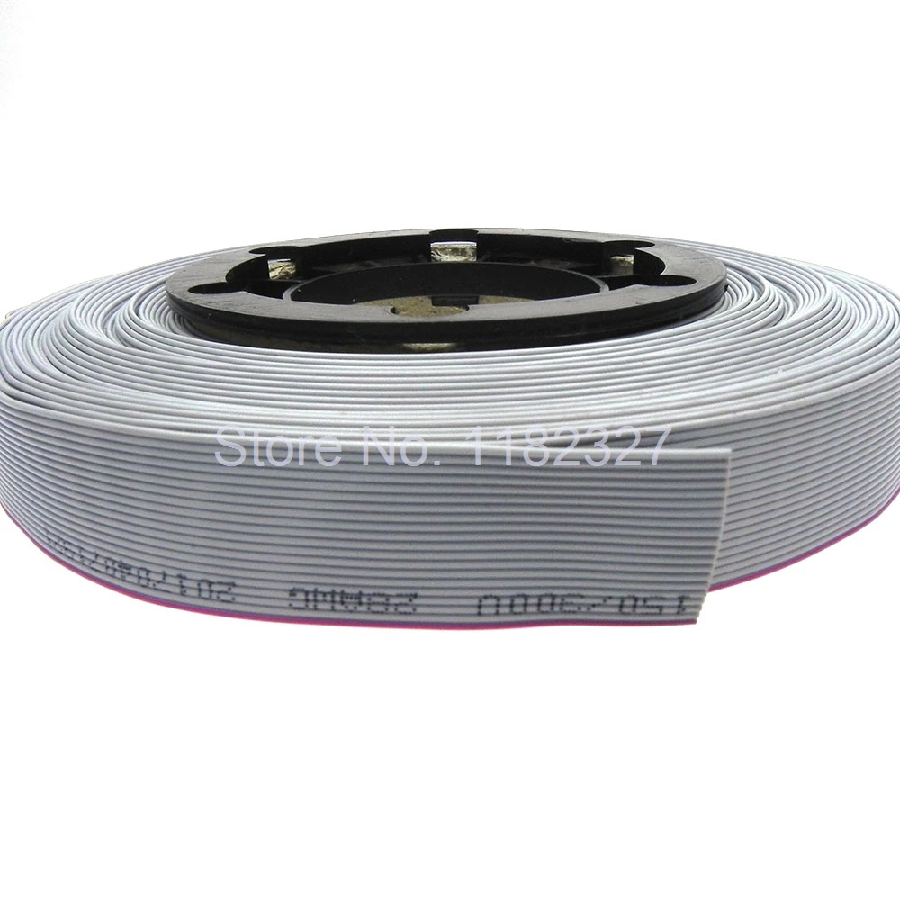 

(1 meter/lot) High Quality Ribbon Cable 20Pin 1.27mm pitch 1000mm / 1 meter Grey Color Free Shipping