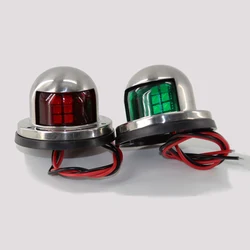 1Pcs SU304 Boat Navigation Light 12V 24V Marine Yacht  Starboard and Port Green&Red Waterproof LED