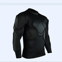 2024 Men's Padded Soccer Goalkeeper Jersey Football Rugby Shirts Sponge Goal Keeper Training Sportswear Protective Clothes Elbow