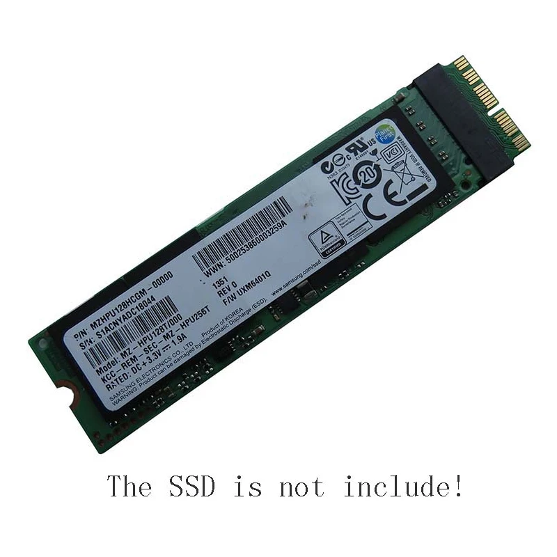 M Key M.2 PCIe NVMe SSD Adapter For MACBOOK Air Pro 2013 2014 2015 2016 2017 A1465 A1466 A1398 A1502 iMAC A1418 Mac Mini A1347