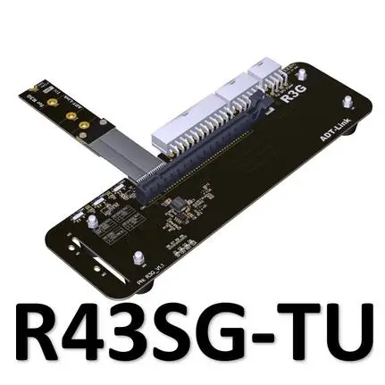 Imagem -03 - Suporte para Placa Gráfica Externa M.2 Nvme m Pcie3.0 x4 Cabo Riser 25cm 32gbs para Itx Stx Nuc Vega64 Gtx1080ti