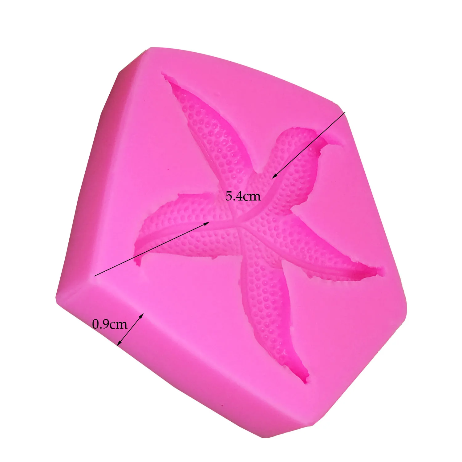 M0412 Starfish cooking tool wedding decoration tools Silicone Mould baking Fondant Sugar Craft DIY Cake candy