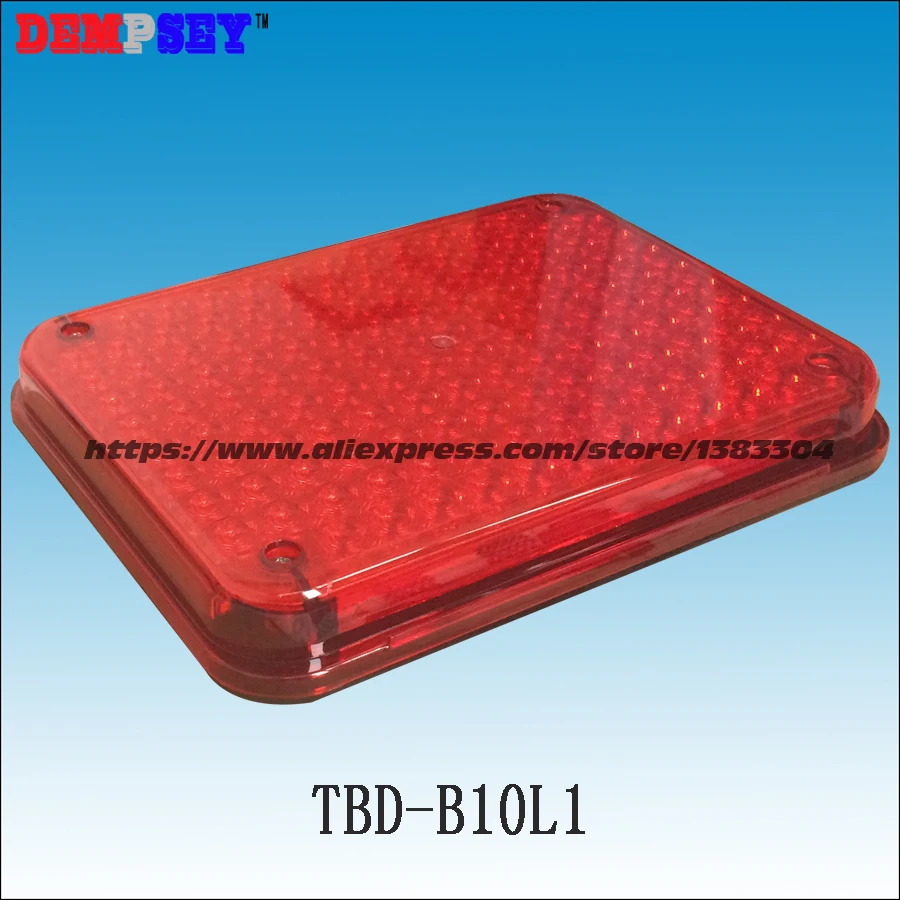 TBD-B10L1 High quality warning lights for fire truck&ambulance car,surface mounting,Waterproof, DC12V or 24V, red/red 134 LEDs