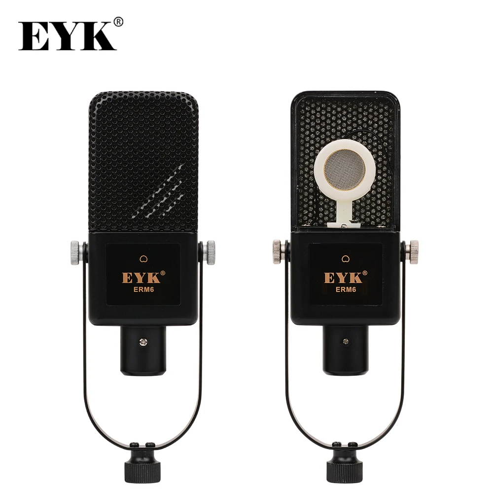 EYK ERM6 Professional Recording Condenser Microphone Podcast Karaoke Audio Studio Recording Mic Microfone for Computer Laptop PC