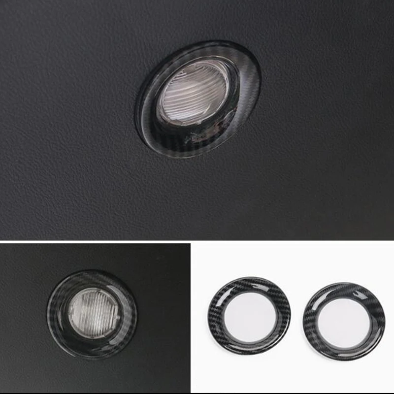 

ABS Carbon fiber For Jeep Grand Cherokee 2014 2015 2016 2017 Accessories Car Rear Dood reading Lampshade Cover Trims Car Styling
