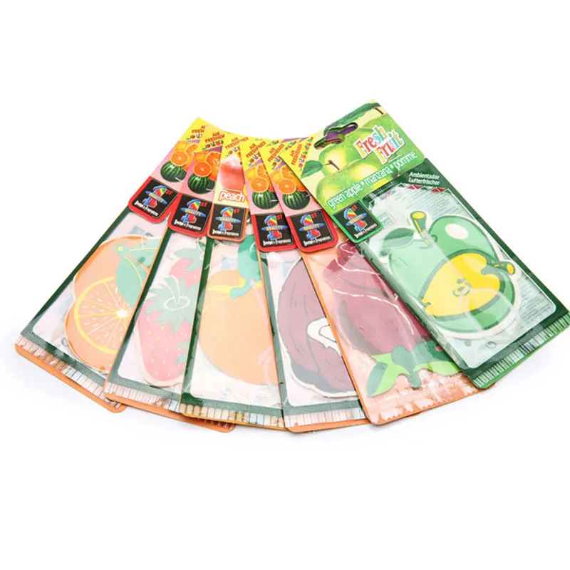 7PCS Hanging Car Car Air Fresheners Standard Aromatic Paper Perfumed Lasting Fragrance Random Vanilla Fragrance New Car