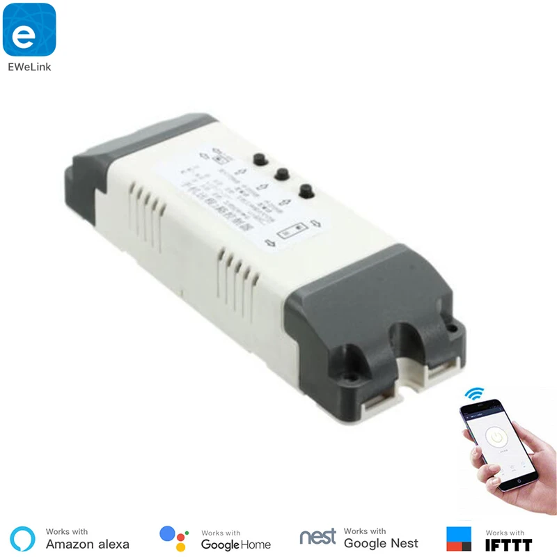 Ewelink-interruptor smart home rf433 sem fio com 2 canais, módulo de wi-fi com bloqueio automático, controle por aplicativo, relé remoto, faça você mesmo, casa inteligente