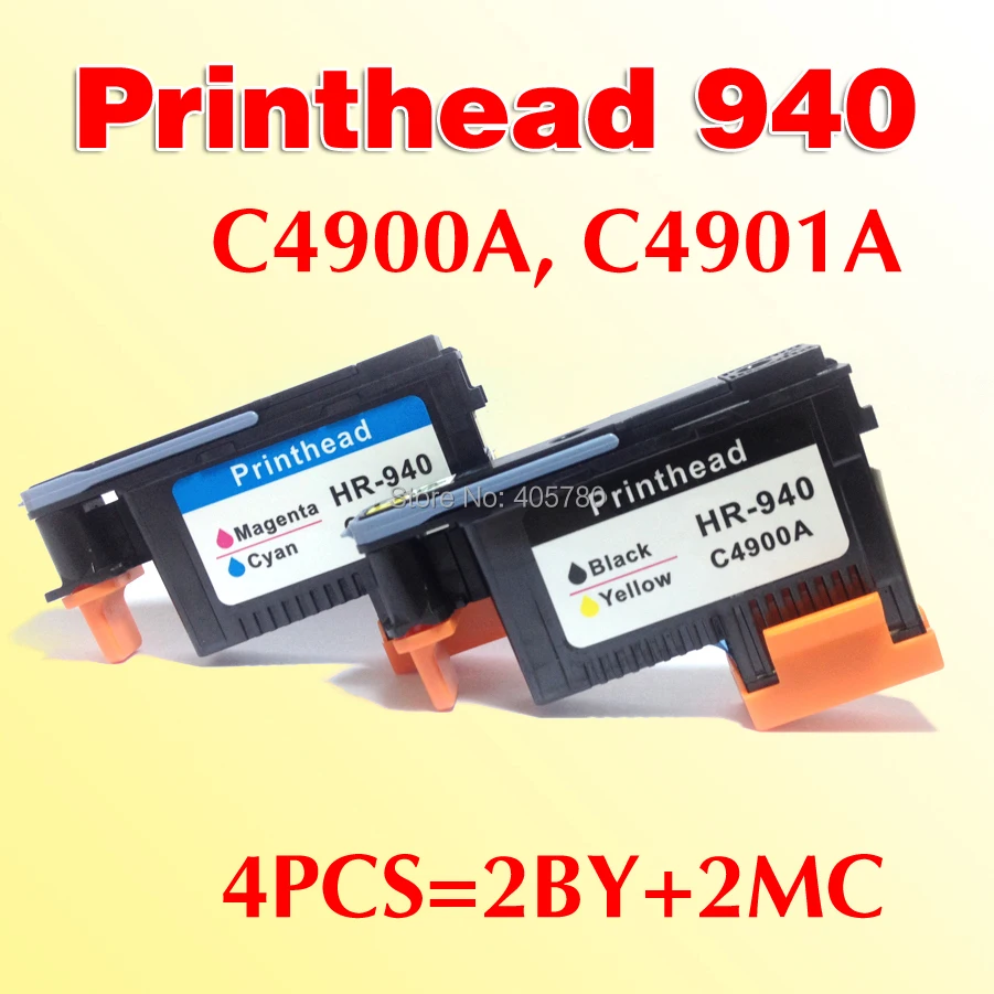 4pcs for 940 Printhead C4900A C4901A compatible for 940 Officejet Pro 8000 8500 8500A 8500W