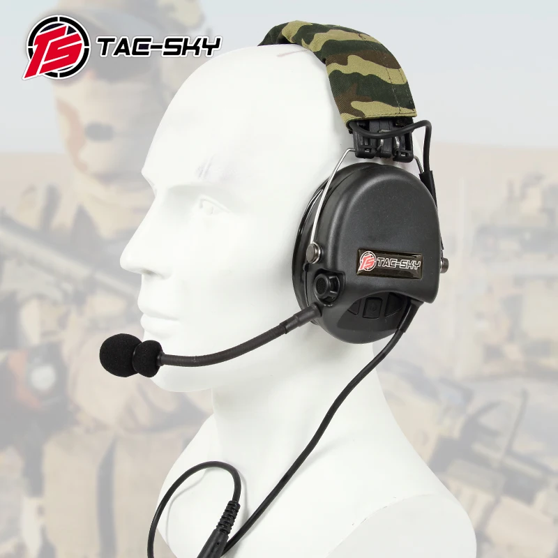 

TAC-SKY TCI LIBERATOR II силиконовые наушники Версия шумоподавление звукосниматель гарнитура-BK