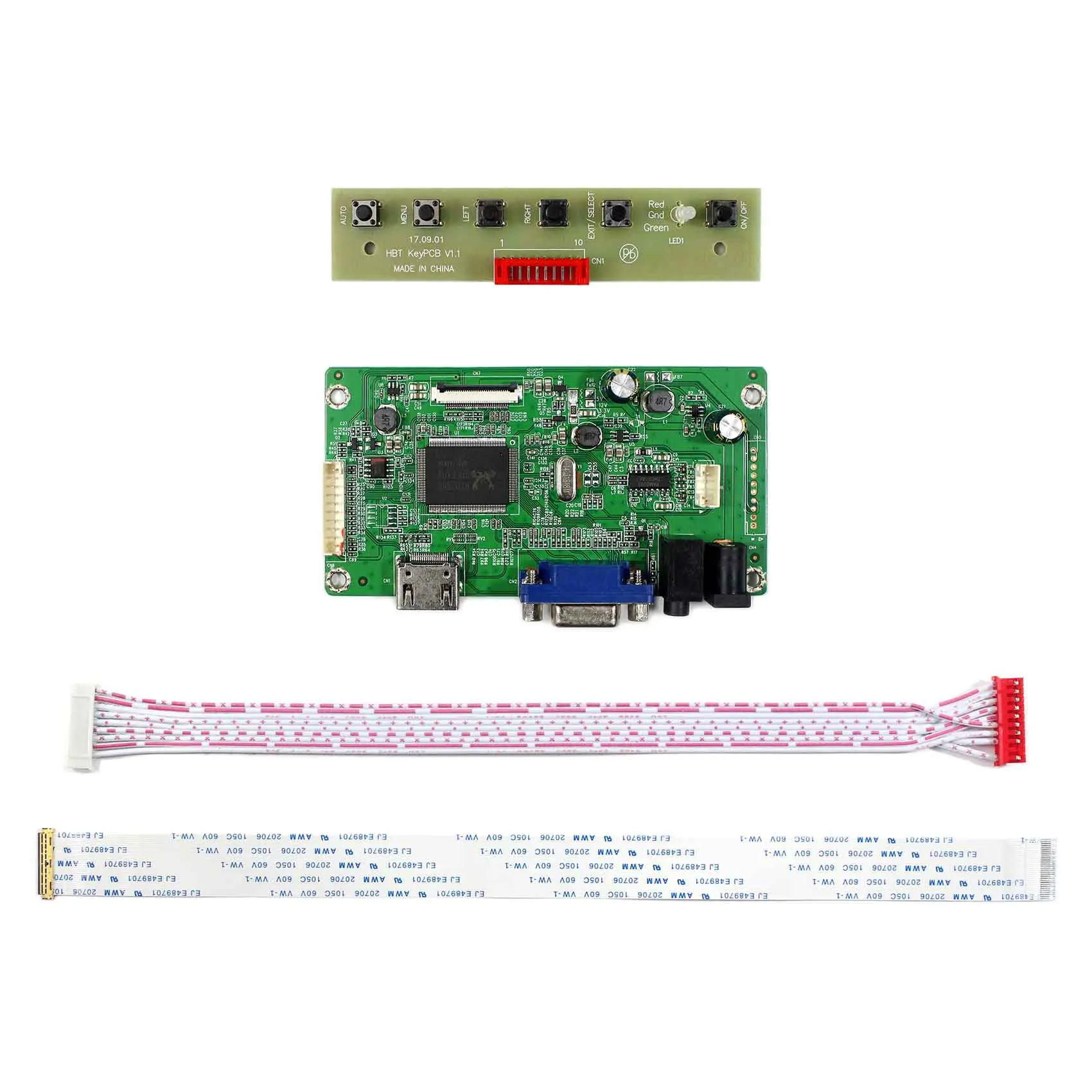 HD Serta VGA LCD Controller Board untuk 30Pin EDP LCD Layar 11.6 Inci 13.3 Inci 1920X1080 VVX13F009G00 VVX11F009G00 lcd Display