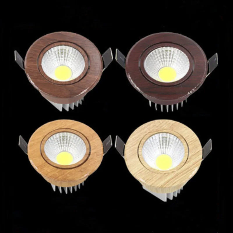 3W 5W 7W 9W Dimmable COB LED Embeded Downlights Spot Light AC85V-265V Recessed Ceiling Lamp