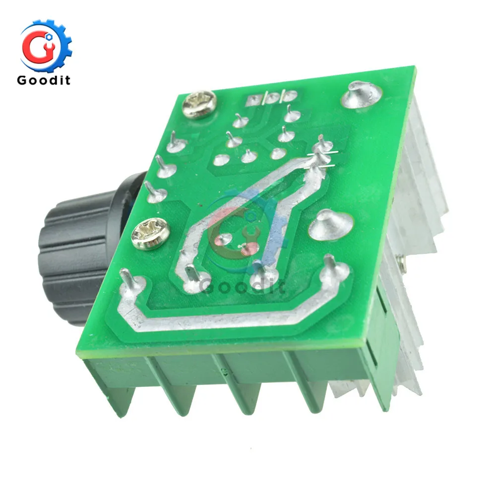 AC 220V 2000W Motor Speed Controller SCR Voltage Regulator Dimming Dimmers Thermostat Motor Controller