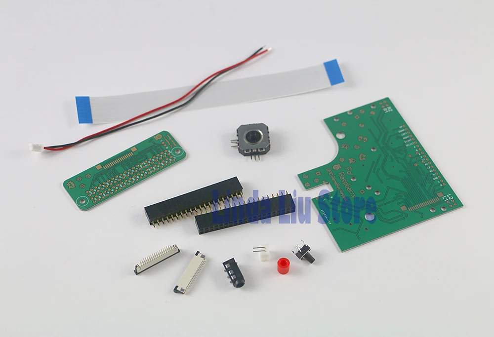 5 zestawów/lot dla Game Boy GB Zero DMG-01 6-przyciskowa płytka PCB, przełącznik, przewód i zestaw złączy do płytki drukowanej Raspberry Pi GBZ Zero
