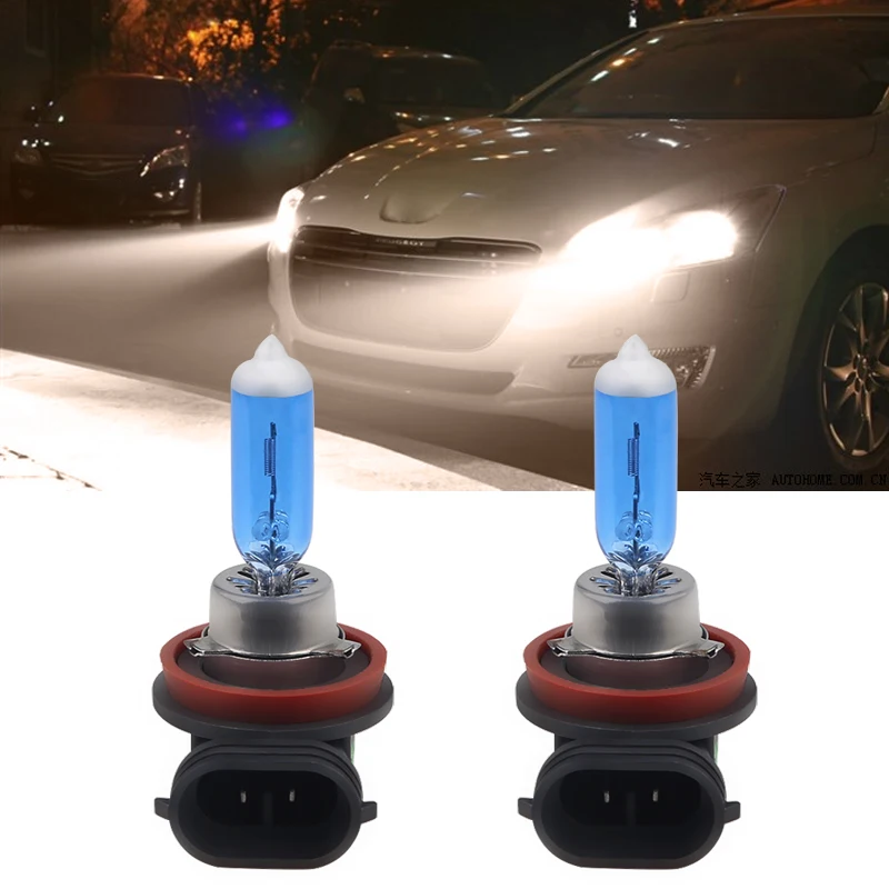 

Urbanroad 2pcs 12V 55W 6000K H11 Car Fog Light Bulb Lamp Super White Halogen Car Auto Head Lamp H11 Car Headlight Bulb