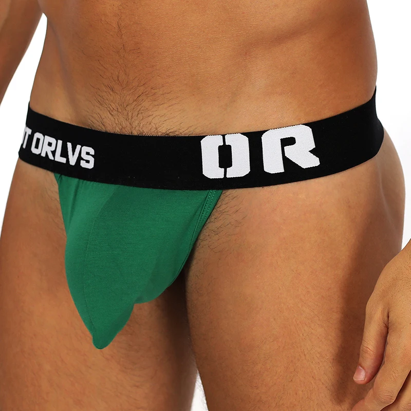 ORLVS gay men underwear sexy jockstrap thongs g-strings cotton string homme men\'s underwear sexy lingerie ass Freedom