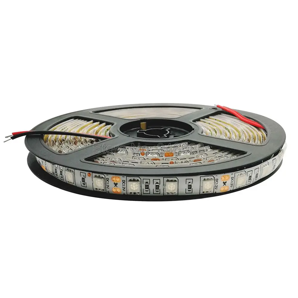 Bande lumineuse LED SMD, Flexible, 5m 12V DC 5050 UV, 395nm-405nm, ruban de lumière ultraviolette, IP20 IP65, PCB noir blanc pour DJ, Fluorescence