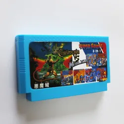 Castlevania1/2 Mega Man1/2/3/4/5/6 8 bit 60 pins Game Card