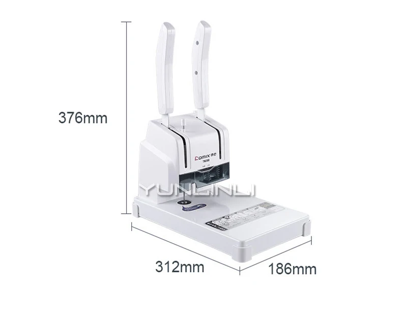 Máquina de encuadernación para contabilidad financiera, máquina de encuadernación con certificado de fusión en caliente, Manual de punzonado pequeño y Simple, m388