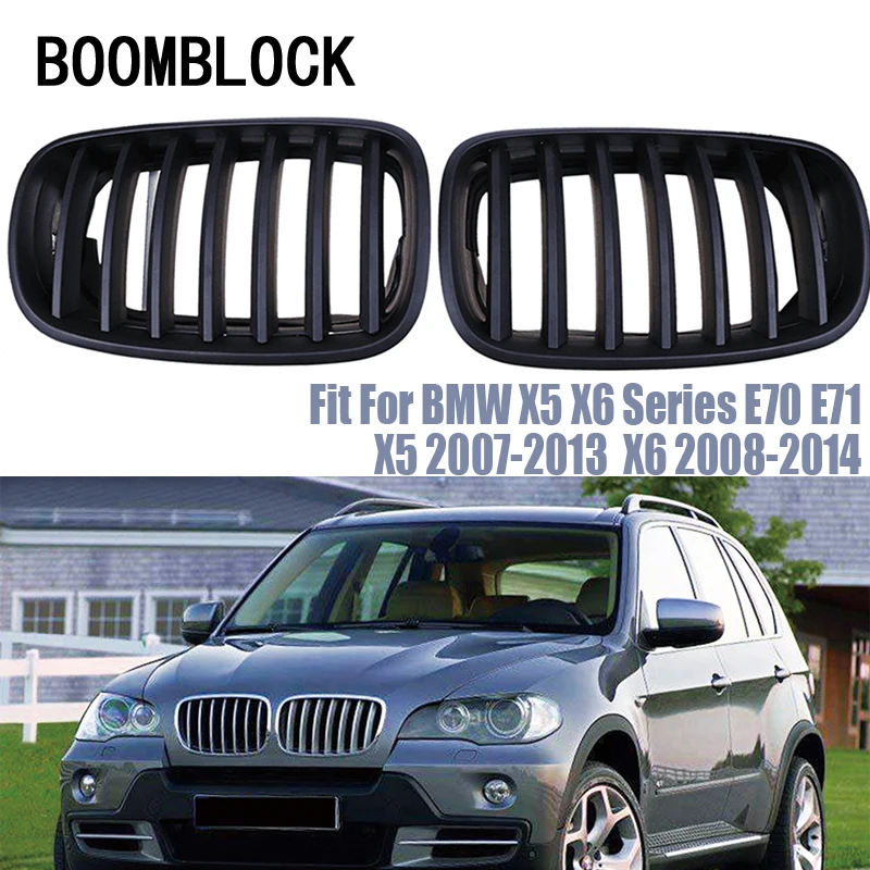 Car Kidney Front Bumper Racing Grills For BMW X5 E70 X6 E71 BMW M Performance Accessories Motorsport X5 X6 Series 2007-2014