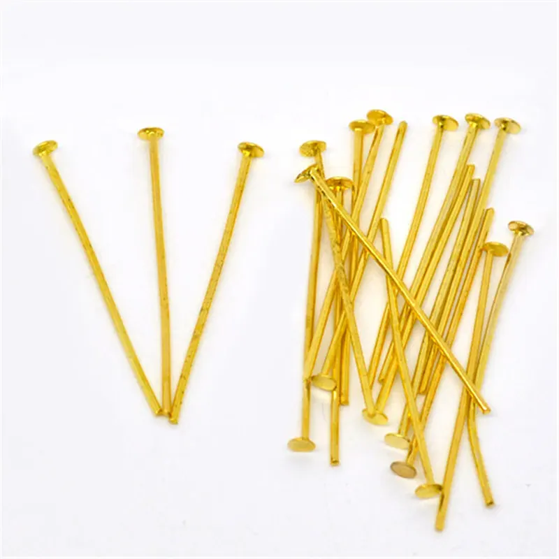 DoreenBeads 450 шт. золотистые штифты 0,7x30 мм (21 калибр) (B01522), yiwu