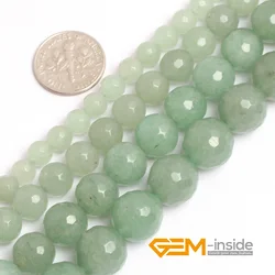 green Aventurine jad beads natural stone beads DIY loose beads for jewelry making beads strand 15