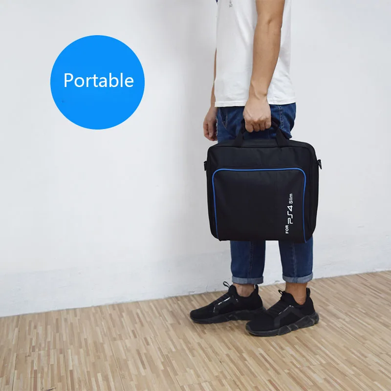 ل PS4 / PS4 برو سليم لعبة نظام حقيبة الحجم الأصلي ل بلاي ستيشن 4 وحدة التحكم حماية الكتف حقيبة حمل حقيبة يد قماش