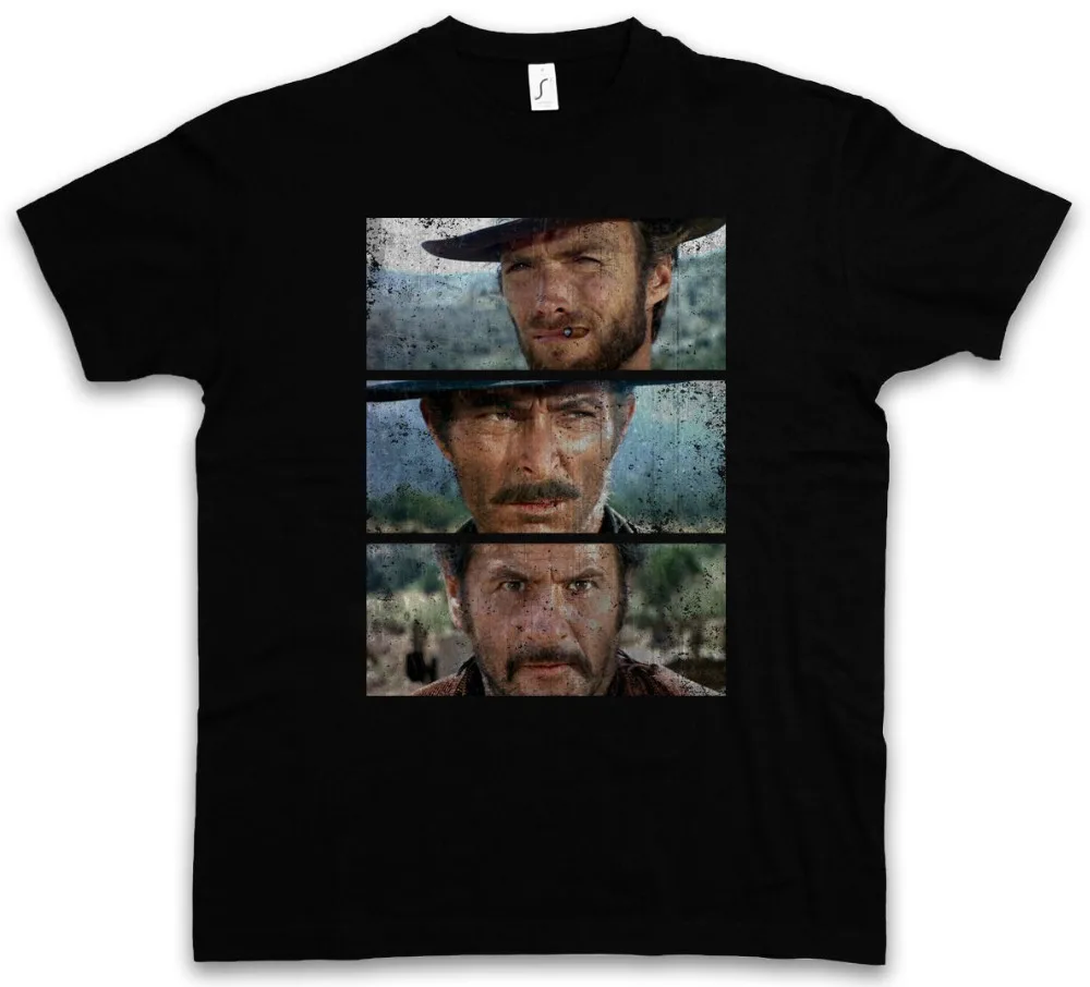 The Good The Bad and The Ugly T-Shirt - Italo Western Eastwood Cowboy Us 2019 Fashion Men Classic Tops Funny Casual Tops Shirts