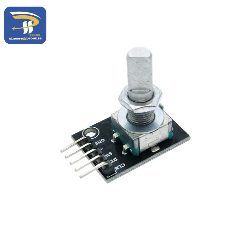 1/5/10PCS KY-040 360 Degrees Rotary Encoder Module Brick Sensor Switch Development Board For Arduino With Pins Half Shaft