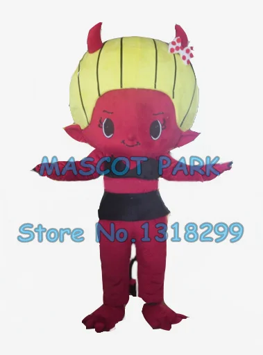 red devil mascot costume factory direct wholesale new cutom cartoon halloween red monster theme anime cosply  carnival 2872