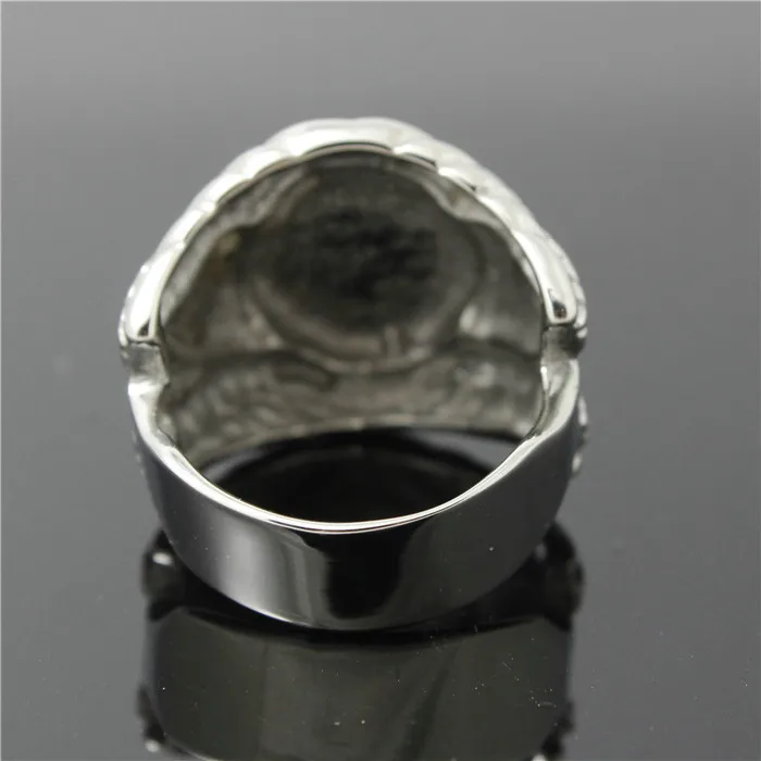 Mens Boys 316L Stainless Steel Cool Punk Gothic World of Warcraft WOW Alliance Ring Game