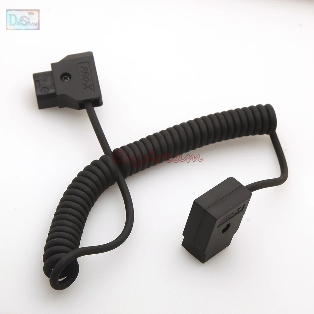 Coiled D-TAP 2Pin Male to Female Extension Cable for DSLR Rig Anton Battery