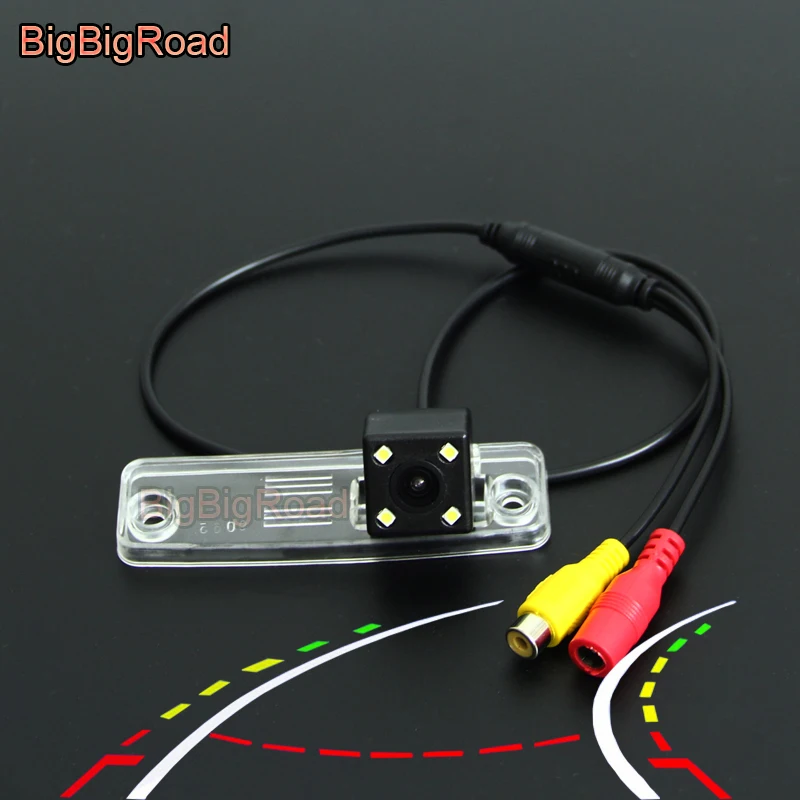 BigBigRoad For Toyota Land Cruiser Prado LC150 J150 Innova 2013-2015 Car Intelligent Dynamic Trajectory Tracks Rear View Camera